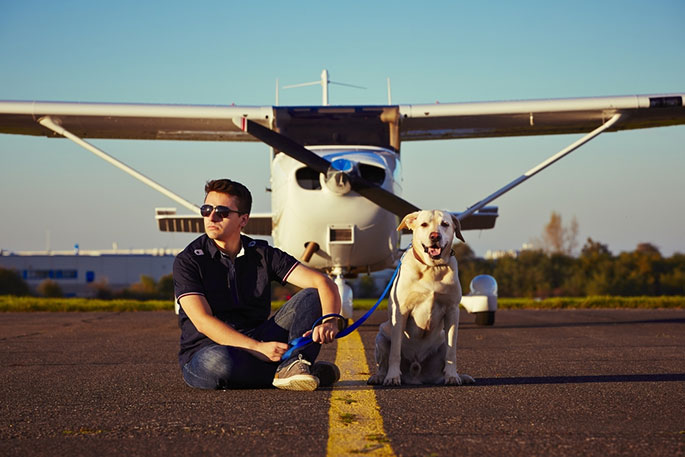Tips for Flying With Your Dog from SAN