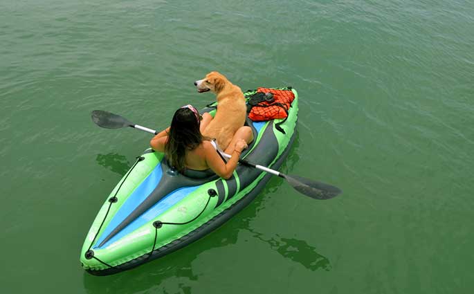 kayaking with your dog