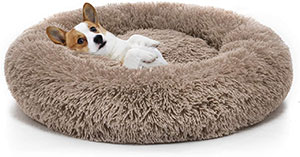 Orthopedic Dog Bed Comfortable Donut Cuddler