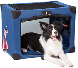 Dog Crate Portable and Travel-Friendly Soft-Sided Fabric Most Compact