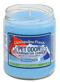 Pet Odor Exterminator Clothesline Fresh Deodorizing Candle