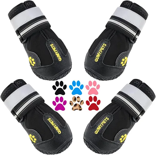 QUMY Dog Boots & Paw Protectors