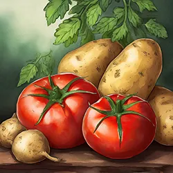 Tomatoes & Raw Potatoes